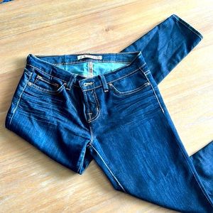 J Brand low-rise dark wash jeans. Size 26.